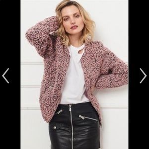 Anine Bing Knit Bomber Jacket